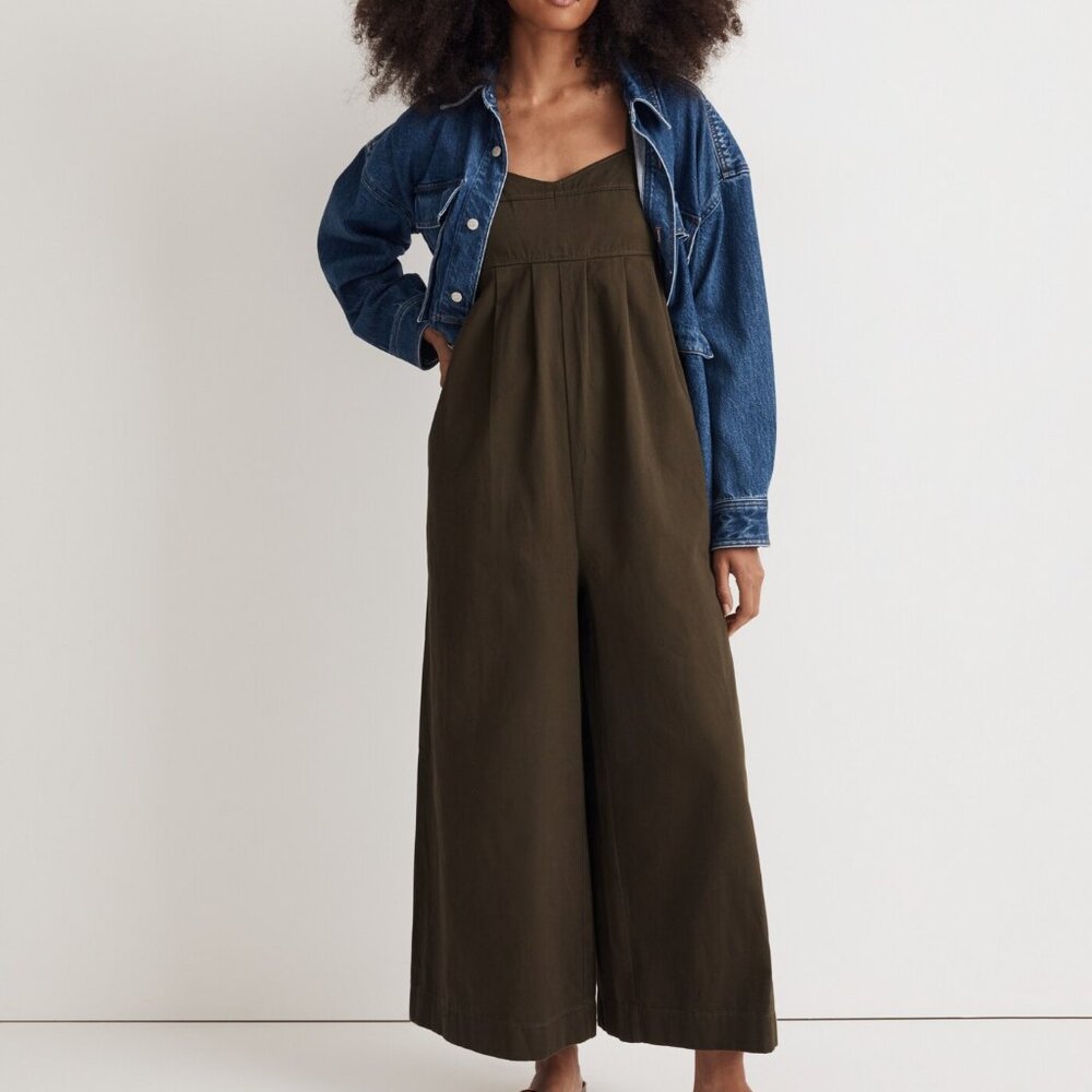 Madewell Pleated Wide-Leg Jumpsuit
